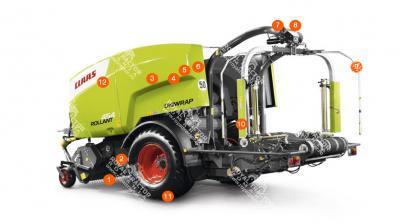 Claas ROLLANT 455/454 UNIWRAP bálázó